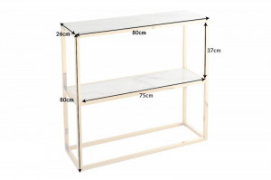 STOC!!! CONSOLA MODERNA, ELEGANCE 80CM, STICLA SECURIZATA EFECT MARMURA, ARTIM GROUP SELECTION - Img 6