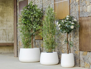 SUPORT GHIVECI ILUMINAT CAMELIA 40 SOLAR STIL MODERN, REALIZAT DIN POLIETILENA - Img 2