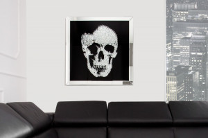 TABLOU DECORATIV MIRROR SKULL 35439 STIL MODERN - Img 2