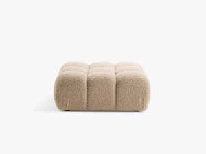 TABURET BELLIS, NISIPIU, CU TAPITERIE DIN TEXTIL BOUCLE ROLF, MICADONI
