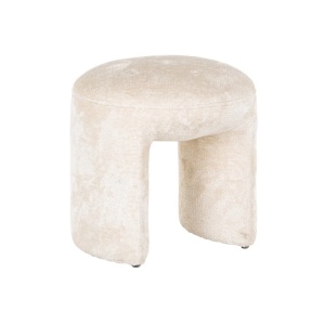 TABURET FARGO CHENILLE ALBA BERGEN 900, S4548, CONFECTIONAT DIN 100% POLIESTER, LEMN SI SPUMA, RICHMOND INTERIOR