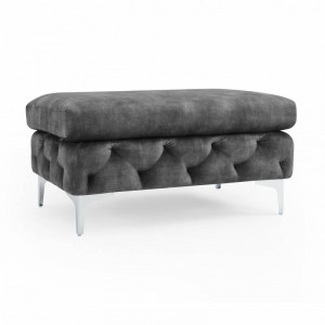 TABURET/MASUTA DE CAFEA, BAROCK 90CM, CATIFEA SI SUPORT DIN LEMN MASIV - Img 2