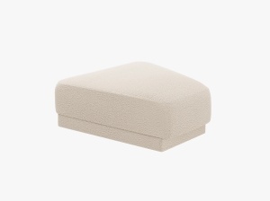 TABURET MILEY, BEJ, CU TAPITERIE DIN TEXTIL BOUCLE BALOO, MICADONI