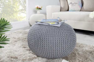 TABURET MULTIFUNCTIONAL GRI LEEDS 23106 - DESIGN MODERN - Img 1