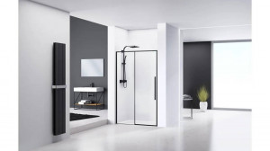 USA DE DUS, REA SOLAR, 100 CM, NEGRU MAT, DESIGN MODERN, CALITATE SUPERIOARA, REA - Img 2