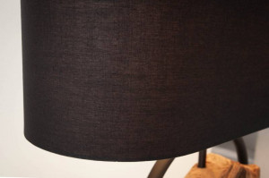 VEIOZA ELEMENTS NEGRU/NATURAL DIN BUMBAC SI LEMN COD 40399 - Img 5
