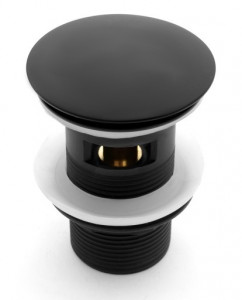 VENTIL REA, NEGRU, CLICK -CLACK, PUSH UP, CROM, CALITATE SUPERIOARA, REA - Img 3