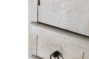 VITRINA LIVING LUMEN 85CM, DIN LEMN DE MANGO, CULOARE ALB ANTICHIZAT, STIL RUSTIC, ARTIM GROUP SELECTION - Img 5