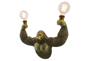 APLICA, KING APE 50CM, REALIZATA DIN POLIRASINA, CULOARE AURIE, REALIZATA MANUAL, ARTIM GROUP SELECTION - Img 2