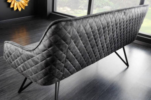 BANCA 160CM, EUPHORIA, CATIFEA GRI INCHIS(TEXTIL FOARTE FIN), STIL MODERN, ARTIM GROUP - Img 2