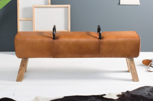 BANCUTA DIN PIELE NATURALA MARO/NATURAL BOCK 38481 - DESIGN VINTAGE - Img 2