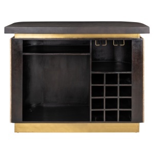 BAR MARTINI 213053, MARO, CONFECTIONAT DIN TRAVERTIN, METAL, MDF SI LEMN MASIV DE MANGO, STIL MODERN - Img 3