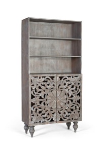 BIBLIOTECA/ORGANIZATOR, 1927, DIN LEMN DE MANGO, SCULPTATE MANUAL, ARTIM GROUP SELECTION - Img 2