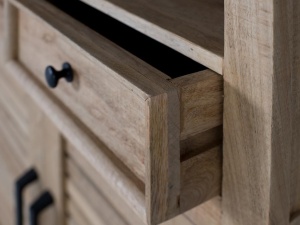 BIBLIOTECA/VITRINA CLASICA, 180CM, CODE 1812, LEMN DE MANGO, ARTIM GROUP SELECTION - Img 4