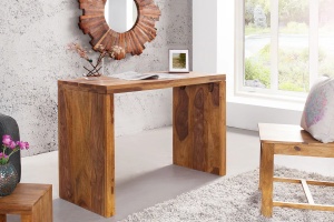 BIROU/CONSOLA DE LEMN, MAKASSAR 100CM, LEMN MASIV SHEESHAM, DESIGN RETRO
