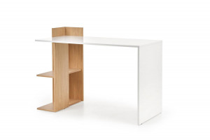 BIROU FINO, STEJAR AURIU/ALB, DIN MDF LAMINAT, STIL MODERN - Img 3
