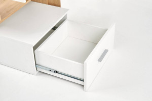 BIROU GROSSO, STEJAR AURIU/ALB, DIN MDF LAMINAT, STIL MODERN - Img 3