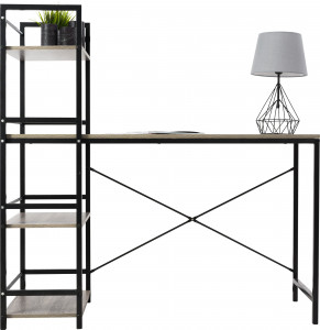 BIROU MODERN, ACCENT-16 DIN METAL SI MDF,DESIGN INDUSTRIAL - Img 4