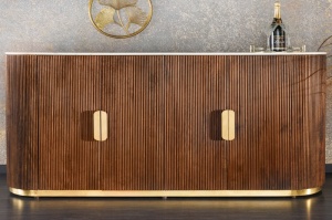 BUFET LIVING, 180CM, LEMN MASIV DE MANGO, MARMURA SI METAL, ARTIM GROUP SELECTION - Img 3