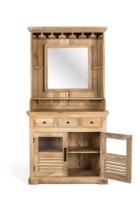 BUFET LIVING 190CM, LEMN DE MANGO SI OGLINDA, GINER Y COLOMER - Img 3