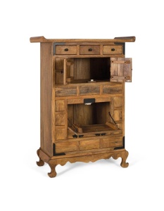 BUFET LIVING CORINTH 91CM, DIN LEMN DE MANGO, CULOARE NATUR MIERE, ARTIM GROUP SELECTION - Img 3