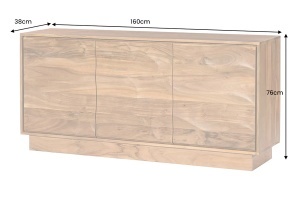 BUFET LIVING, DESERT160CM, LEMN DE SALCAM, MODEL 3D, CULOARE NATUR, ARTIM GROUP SELECTION - Img 9