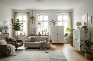 BUFET LIVING, GOLDEN SUNSET 140CM, LEMN DE MANGO 3D, REALIZAT MANUAL, ARTIM GROUP SELECTION - Img 6