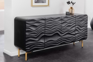 BUFET LIVING, LAGOON 160CM, DIN LEMN MASIV MANGO, NEGRU, ARTIM GROUP SELECTION - Img 2