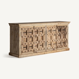 BUFET SIRIGERE 220CM, DIN LEMN DE MANGO SI METAL, DESIGN ETNIC, VICAL HOME - Img 5