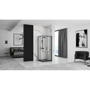 CABINA DE DUS PUNTO 80X80, CU CADITA SAVOY ALBA, CALITATE SUPERIOARA - Img 5