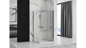 CABINA DE DUS REA FOLD N2 MODUL, PLIABILA, 90x100 CM, CROM, DIN STICLA, CALITATE SUPERIOARA - Img 2
