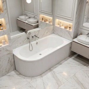 CADA BAIE ORION STRIPE DREAPTA 150 CM, DIN ACRIL, CALITATE SUPERIOARA - Img 9