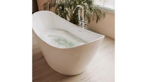 CADA DE BAIE FREESTANDING FERRANO, 160 CM, ALB, DIN ACRIL, CALITATE SUPERIOARA - Img 3