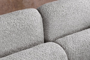 CANAPEA, ART DECO, 200CM, 3 LOCURI, MATERIAL BOUCLE GRI, ARTIM GROUP SELECTION - Img 9