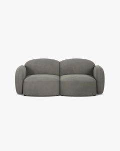 CANAPEA CU 2 LOCURI BLAIR, 194X 95, ROSU, CU TAPITERIE DIN TEXTIL CATIFEA CASINO, MICADONI