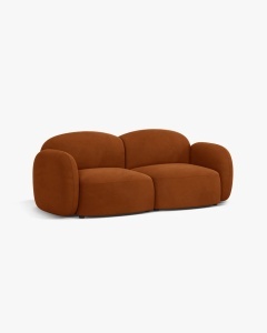 CANAPEA CU 2 LOCURI BLAIR, 194X 95, SCORTISOARA, CU TAPITERIE DIN TEXTIL CATIFEA CASINO, MICADONI - Img 3