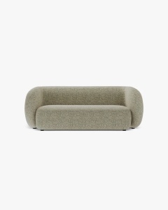 CANAPEA CU 2 LOCURI KATE, MELANJ VERDE MUSCHI, 183X99 CM, TAPITAT CU TAPITERIE DIN TEXTIL STRUCTURAT PUENTE, MICADONI - Img 2