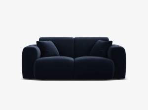 CANAPEA CU 2 LOCURI, MOLINO, 170 CM, ALBASTRU ROYAL, CU TAPITERIE DIN TEXTIL CATIFEA VELVET CASINO, MICADONI