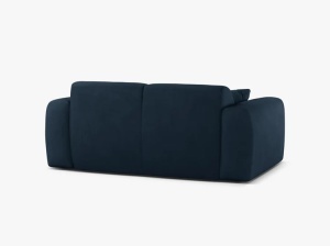 CANAPEA CU 2 LOCURI, MOLINO, 170 CM, ALBASTRU ROYAL, CU TAPITERIE DIN TEXTIL CHENILLE REBEL, MICADONI - Img 3