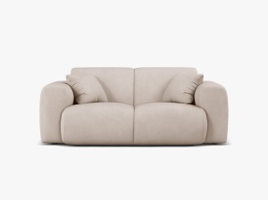 CANAPEA CU 2 LOCURI, MOLINO, 170 CM, BEJ, CU TAPITERIE DIN TEXTIL CHENILLE REBEL, MICADONI