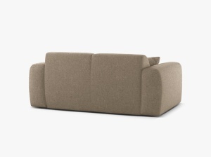 CANAPEA CU 2 LOCURI, MOLINO, 170 CM, BEJ INCHIS, CU TAPITERIE DIN TEXTIL CHENILLE EDEN, MICADONI - Img 3