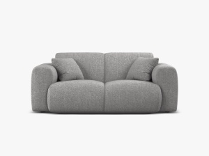 CANAPEA CU 2 LOCURI, MOLINO, 170 CM, GRI DESCHIS, CU TAPITERIE DIN TEXTIL CHENILLE EDEN, MICADONI