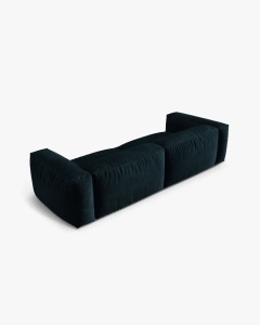 CANAPEA CU 4 LOCURI, MARTINA, ALBASTRU INCHIS, 320 CM, CU TAPITERIE DIN TEXTIL CATIFEA VOGUE, MICADONI - Img 3