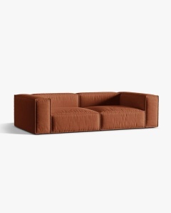 CANAPEA CU 4 LOCURI, NURIA CARAMIZIU, 250X110 CM, TAPITAT CU TAPITERIE DIN TEXTIL STRUCTURAT LIBERTY, MICADONI - Img 2