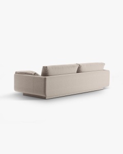 CANAPEA CU 4 LOCURI, TORINO, 250X103, BEJ DESCHIS, CU TAPITERIE DIN TEXTIL STRUCTURAT WIND, MICADONI - Img 4
