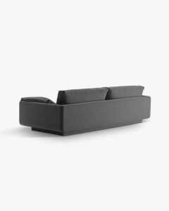CANAPEA CU 4 LOCURI, TORINO, 250X103, GRI, CU TAPITERIE DIN TEXTIL STRUCTURAT WIND, MICADONI - Img 4
