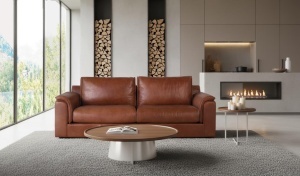 CANAPEA DEOSEBITA 3 LOCURI, COD 10000, DIN PIELE NATURALA, ARTIM GROUP SELECTION
