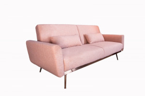 CANAPEA EXTENSIBILA 210CM, ROZ PUDRA, STIL RETRO, ARTIM GROUP SELECTION - Img 6