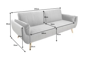 CANAPEA EXTENSIBILA 215CM, MATERIAL STOFA ALBASTRU, STIL MODERN, ARTIM GROUP SELECTION - Img 10