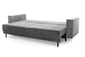 CANAPEA EXTENSIBILA ADELE GRI, GRUPA II, CONFECTIONATA DIN METAL, SPUMA POLIURETANICA SI TEXTIL, STIL MODERN - Img 3